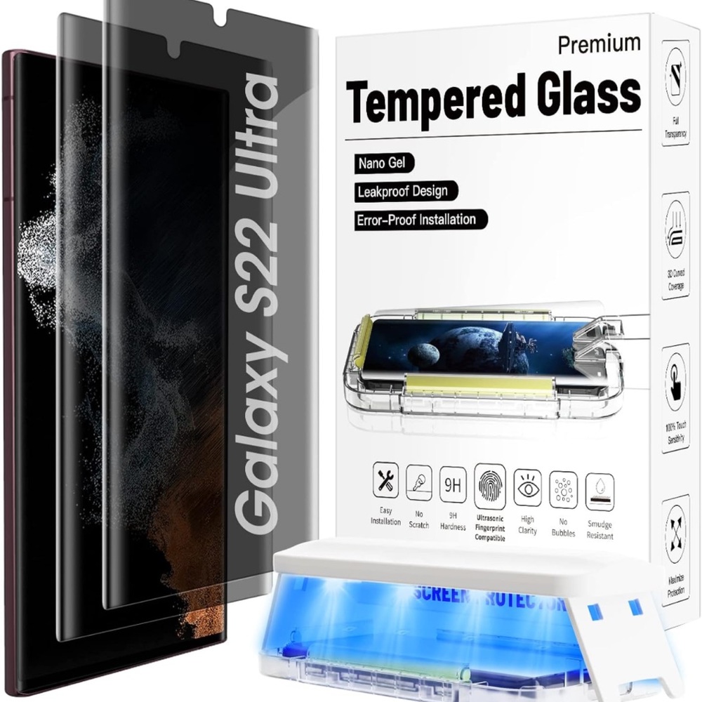 Samsung S22 ultra Privacy Screen Protector Nano Gel Screen protector ultra diy